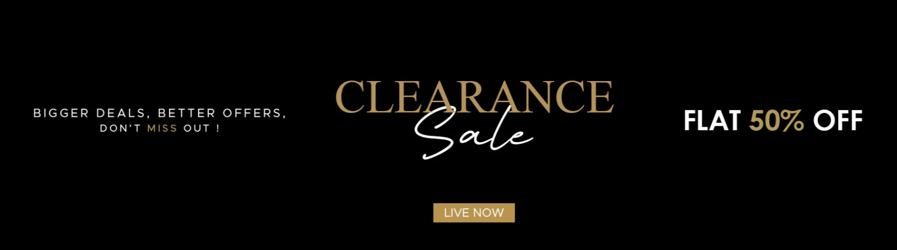 Clearance Sale
